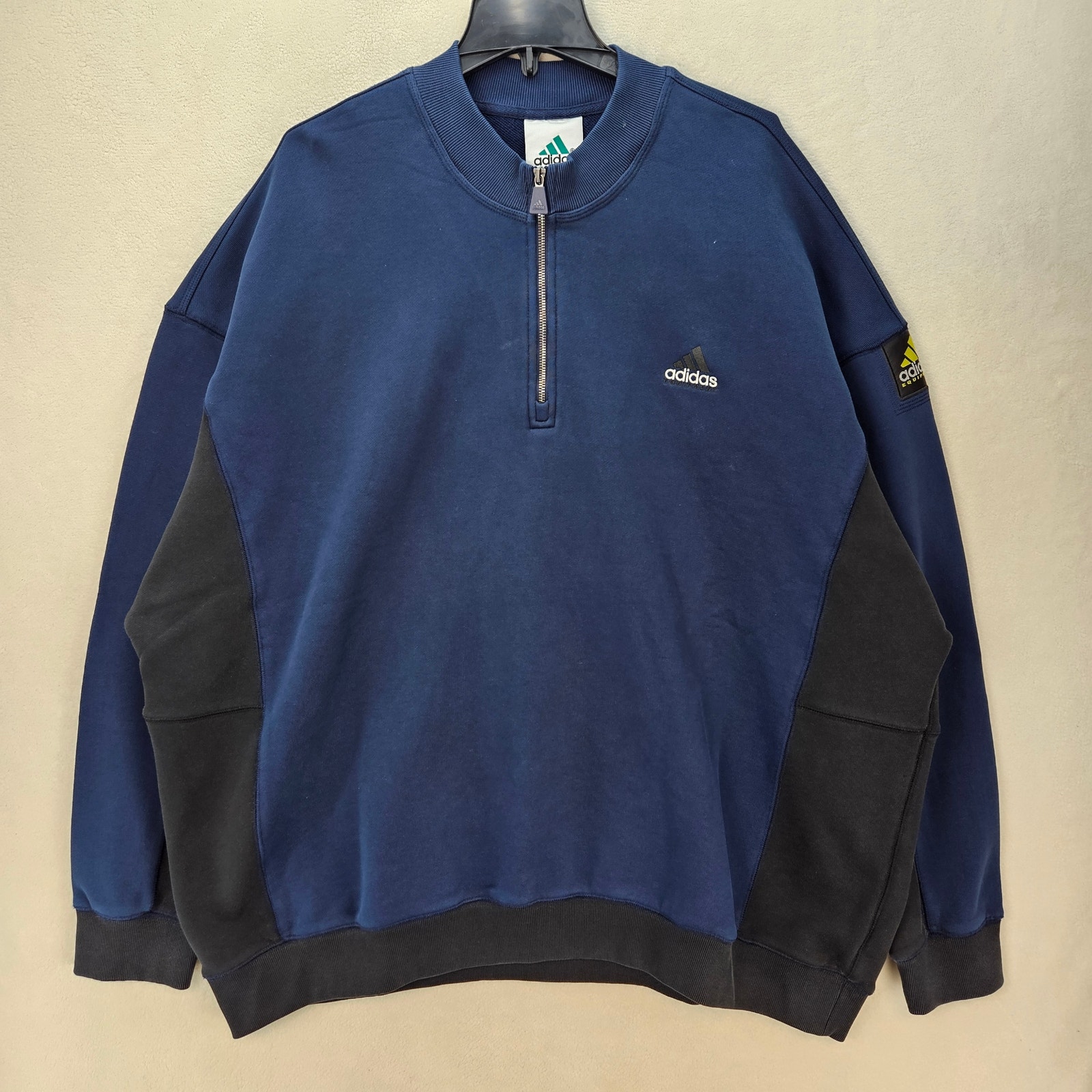 Adidas Eqt Men's 2xl Half Zip Top Night Indigo Nwt Ke1351 Vintage Og Style